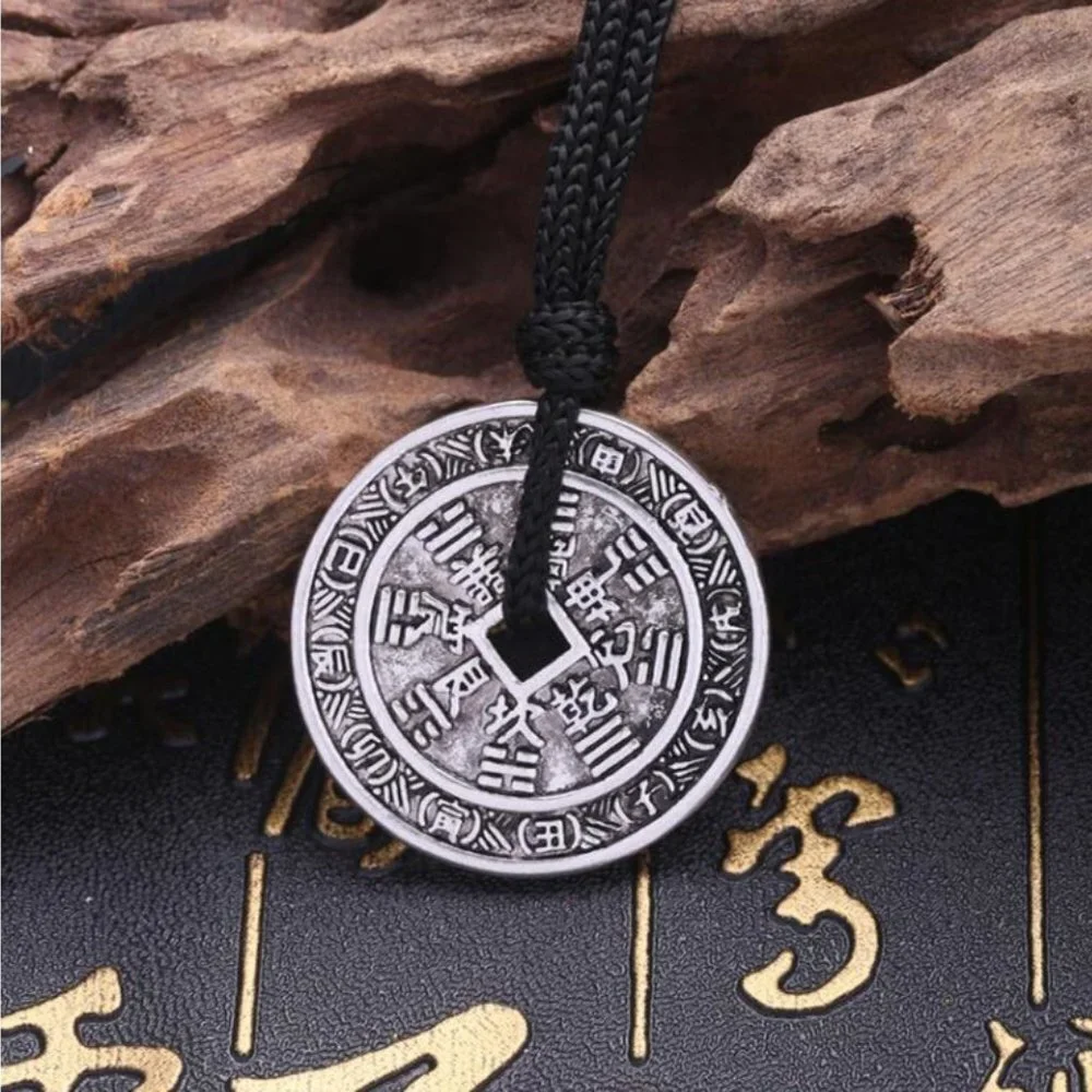 ❤️Chinese Tibetan Trigram Copper Necklace, N90201P152